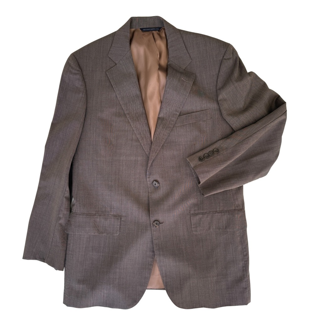 Men's Brooks Brothers Classic 2 Button 100% Wool Blazer - 40R (Made in USA) - Picture 2 of 9